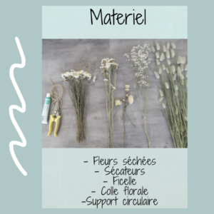 Diy couronne de fleurs séchées