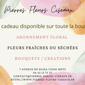 Carte cadeau fleurie