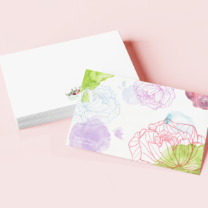 Carte Pierres Fleurs Ciseaux