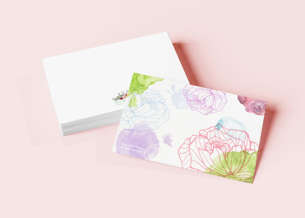 Carte Pierres Fleurs Ciseaux